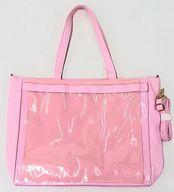 【中古】雑貨 ピンク A3痛バッグ用フェイクレザー2wayカスタマイズトートバッグ