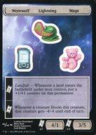 【中古】マジックザギャザリング/英語版/ステッカー・シート/-/Unfinity 48/48[ステッカー・シート]：【UNF】Werewolf Lightning Mage(3)