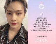 コレクションカード(男性)/｢Dicon PHOTOCARD101 SEVENTEEN｣フォトカード SEVENTEEN/JUN(ジュン)/裏面ピンク・韓国語メッセージ入り/「Dicon PHOTOCARD101 SEVENTEEN」フォトカード