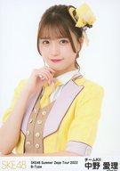 【中古】生写真(AKB48・SKE48)/アイドル/SKE48 中野愛理/上半身/「SKE48 Summer Zepp Tour 2022」チーム別ランダム生写真 B-Type(チームKII)