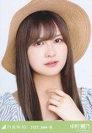 【中古】生写真(乃木坂46)/アイドル/乃木坂46 中村麗乃/バストアップ・麦わら帽子/「乃木坂46 2022.Jun..