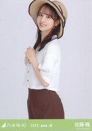 【中古】生写真(乃木坂46)/アイドル/乃木坂46 佐藤楓/上半身・麦わら帽子/「乃木坂46 2022.June-III」W..