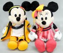 【中古】ぬいぐるみ ミッキーマウス&ミニーマウス ぬいぐるみ2体セット 「Happyくじ DISNEY SUMMER FESTIVAL 2022」 特賞