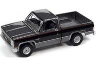 【中古】ミニカー 1/64 1987 シェビー シルバラード 10 フリートサイド(グレー×グロスブラック) [AWSP101B]