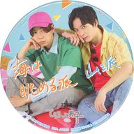 【中古】バッジ・ピンズ 西山宏太朗&梅原裕一郎(海は眺める派・山派) 缶バッジ〜夏色男子〜ver. 「宏太朗と裕一郎 ひょろっと男子」 アドアーズ・カプコン・セガ・ナムコ・ラウンドワン限定