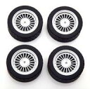 【中古】ミニカー 1/18 BMW Alpina E30 wheels and tyres set 18”(ブラック×シルバー) [KKDCACC017]