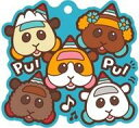 【中古】食玩 キーホルダー 集合 「PUI PUIモルカーぷっくりラバマスグミ2」