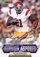 スポーツ/直筆サインカード/UPPER DECK 2011 WORLD OF SPORTS 127：ALEEN BRADFORD(直筆サイン入り)