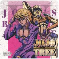 【中古】マグカップ 湯のみ ジョルノ ジョバァーナ＆ゴールド エクスペリエンス コースター 「JOJOTREE ジョジョの奇妙な冒険 in TOKYO SKYTREE」 対象コラボメニュー注文特典 第一弾