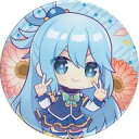 【中古】バッジ・ピンズ アクア(ミニキャラ/花) 缶バッジ 「くじ引き堂 この素晴らしい世界に祝福を! アクア Birthdayくじ」 D-7賞