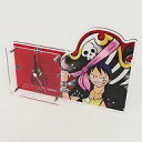 【中古】置き時計 壁掛け時計 モンキー D ルフィ アクリルクロック 「ワンピース FILM RED 出張店 ONE PIECE 麦わらストア in マルイ」 お買上げ抽選会 A賞