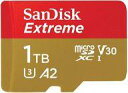【中古】家電サプライ サンディスク Extreme 1TB microSDXC UHS-Iカード U3 A2 Class10 アダプタ無パッケージ [SDSQX...