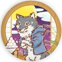 【中古】バッジ・ピンズ オオカミくん 「しろくまカフェ 缶バッジ 03.お月見ver. グラフアートデザイン」