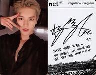 【中古】コレクションカード(男性)/CD「Regular-Irregular Regular Ver.」封入特典フォトカード NCT127/テヨン(Taeyong)/CD「Regular-Irregular Regular Ver.」封入特典フォトカード
