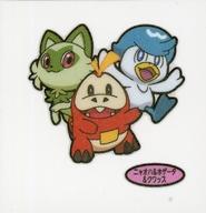 【中古】コレクションシール/ポケモンパンシール 第195弾 デコキャラシール ニャオハ＆ホゲータ＆クワッス(3)