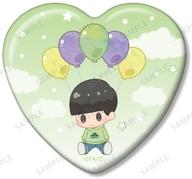 【中古】バッジ・ピンズ チョロ松A 「おそ松さん〜ヒピポ族と輝く果実〜 トレーディング POPOON ハート型缶バッジ」