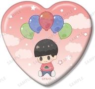 【中古】バッジ・ピンズ おそ松A 「おそ松さん〜ヒピポ族と輝く果実〜 トレーディング POPOON ハート型缶バッジ」