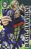 【中古】アニメ系トレカ/ワンピースカードガム 105：バジル・ホーキンス