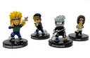 【中古】食玩 トレーディングフィギュア NARUTO-ナルト-疾風伝 うずまき忍道伝 特別編 はたけカカシ＆波風ミナト＆うちはオビト＆リン(4体セット)