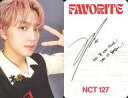 【中古】コレクションカード(男性)/CD｢The 3rd Album Repackage Favorite｣(CLASSIC Ver.)封入特典フォトカード NCT 127/ヘチャン(HAECHAN)/裏面白 赤 印刷サイン入り/CD「The 3rd Album Repackage Favorite」(CLASSIC Ver.)封入特典フォトカード