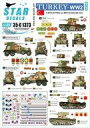 【新品】塗料 工具 1/35 WWII トルコ 第二次大戦中のトルコ軍装甲車輌 T-26B(1933年型)軽戦車/BA-6装甲車(1930-40年代) デカール SD35-C1373