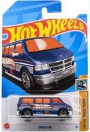 【新品】ミニカー 1/64 ダッジ バン(ネイビー×オレンジ×グレー) 「Hot Wheels RACE TEAM」 HNJ83