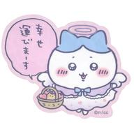 【中古】シール・ステッカー てんしなハチワレ(幸せ運びまーす) 「ちいかわ なんか小さくてかわいいやつ てんし あくま＠東京駅 てんし あくま スマホに貼れるサイズのホログラムステッカーコレクション」のサムネイル