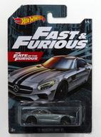 【中古】ミニカー 1/64 ’15 MERCEDES-AMG GT(メタリックグレー×ブラック) 「Hot Wheels ワイルド・スピード」 [GJV57]