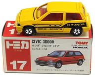 発売日 - メーカー トミー 型番 - JAN 4904810307914 備考 商品解説■「トミカ」に、1/58 ホンダ シビック 3ドア DOHC SPORT(イエロー×ブラック)がラインナップ。こちらの内装色は、レッドとなっております。【商品詳細】サイズ：全長約6.5cm仕様：スーパースピード/サスペンション/ボンネット開閉 関連商品はこちらから トミー　
