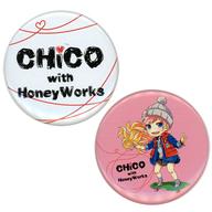 【中古】バッジ・ビンズ CHiCO with HoneyWorks 缶バッジセット(2個組) 「CD 世界はiに満ちている」 TSUTAYA購入特典