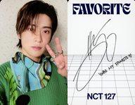 【中古】コレクションカード(男性)/CD｢The 3rd Album Repackage Favorite｣(CATHARSIS Ver.)封入特典フォトカード NCT 127/ジェヒョン(JAEHYUN)/裏面白・青・印刷サイン入り/CD「The 3rd Album Repackage Favorite」(CATHARSIS Ver.)封入特典フォトカード