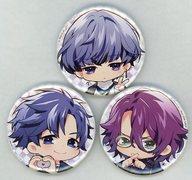 【中古】バッジ・ピンズ 交野響＆小野里詩音＆綺戸想吾 しまだまるめ氏 描き下ろしちびキャラ 丸缶バッジ3個セット 「ドラマCD DIG-ROCK dice- Type：HR」 ステラワース購入特典