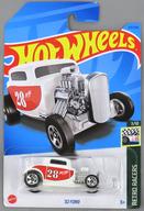 ミニカー 1/64 32 FORD #28(ホワイト×レッド×シルバー) 「Hot Wheels RETRO RACERS」 