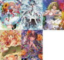 キャラカード 集合 A5クリアイラストカードセット 花 「絵師100人展 13」