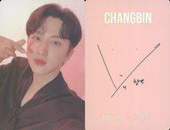 コレクションカード(男性)/「NACIFIC×Stray Kids」購入特典フォトカード Stray Kids/Changbin(チャンビン)/ホログラム仕様・裏面印刷サイン入り/「NACIFIC×Stray Kids」購入特典フォトカード