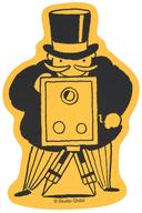 【中古】シール・ステッカー B.フライデーおじさん(カメラ回し) 耐水ステッカー 「金曜ロードショーとジブリ展」のサムネイル