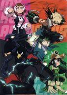 【中古】クリアファイル 緑谷＆麗日＆爆豪＆蛙吹＆常闇 A4クリアファイル 「僕のヒーローアカデミア×ハートアップ」 対象商品購入特典