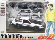 【中古】ミニカー 1/24 スプリンタートレノ AE86 カーボンボンネット(ホワイト×ブラック) 「頭文字D」 0075913