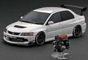 【中古】ミニカー 1/18 Mitsubishi Lancer Evolution IX CT9A(ホワイト) With Engine WEB限定モデル [IG...