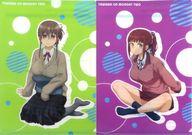 【中古】クリアファイル 前髪ちゃん＆チアちゃん A4クリアファイル 2枚セット 「月曜日のたわわ2×ドン・キホーテ」