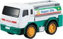 【中古】ミニカー タンクローリー(ホワイト×グリーン) 「ドライブタウン No.36」 プルバックカー [173181]