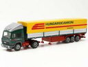 【中古】ミニカー 1/87 イベコ ターボスター キャンバスセミトレーラー 2axle/3axle “Hungarocamion” [HE315616]