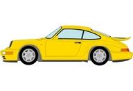 【新品】ミニカー 1/43 Porsche 911 (964) Carrera 4 Leichtbau 1990(スピードイエロー) [VM164B]