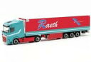 【新品】ミニカー 1/87 DAF XG 冷蔵ボックス セミトレーラー ”Raeth” [HE316620]