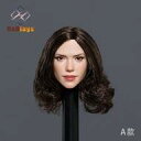 【中古】ドールアクセサリー 1/6 ヨーロッパ人女性カスタムヘッドA(Black Medium Curly Hair) HAH-005A