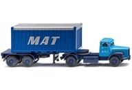 【新品】ミニカー 1/87 スカニア コンテナトレーラートラック M.A.T. [052604]