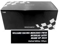 【新品】ミニカー 1/18 ウィリアムズ レーシング FW44 ニコラス・ラティフィ マイアミGP 2022 [117220506]