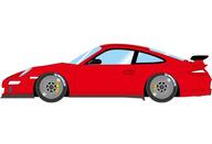 【新品】ミニカー 1/43 Porsche 911(997) GT3 RS BBS Cup Wheel(ガーズレッド) EM710B