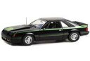 【中古】ミニカー 1/18 1980 Ford Mustang Cobra - Black with Green Cobra Hood Graphics and...