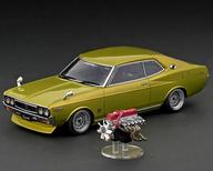 【中古】ミニカー 1/18 Nissan Laurel 2000SGX C130(グリーン) With Engine [IG3011]